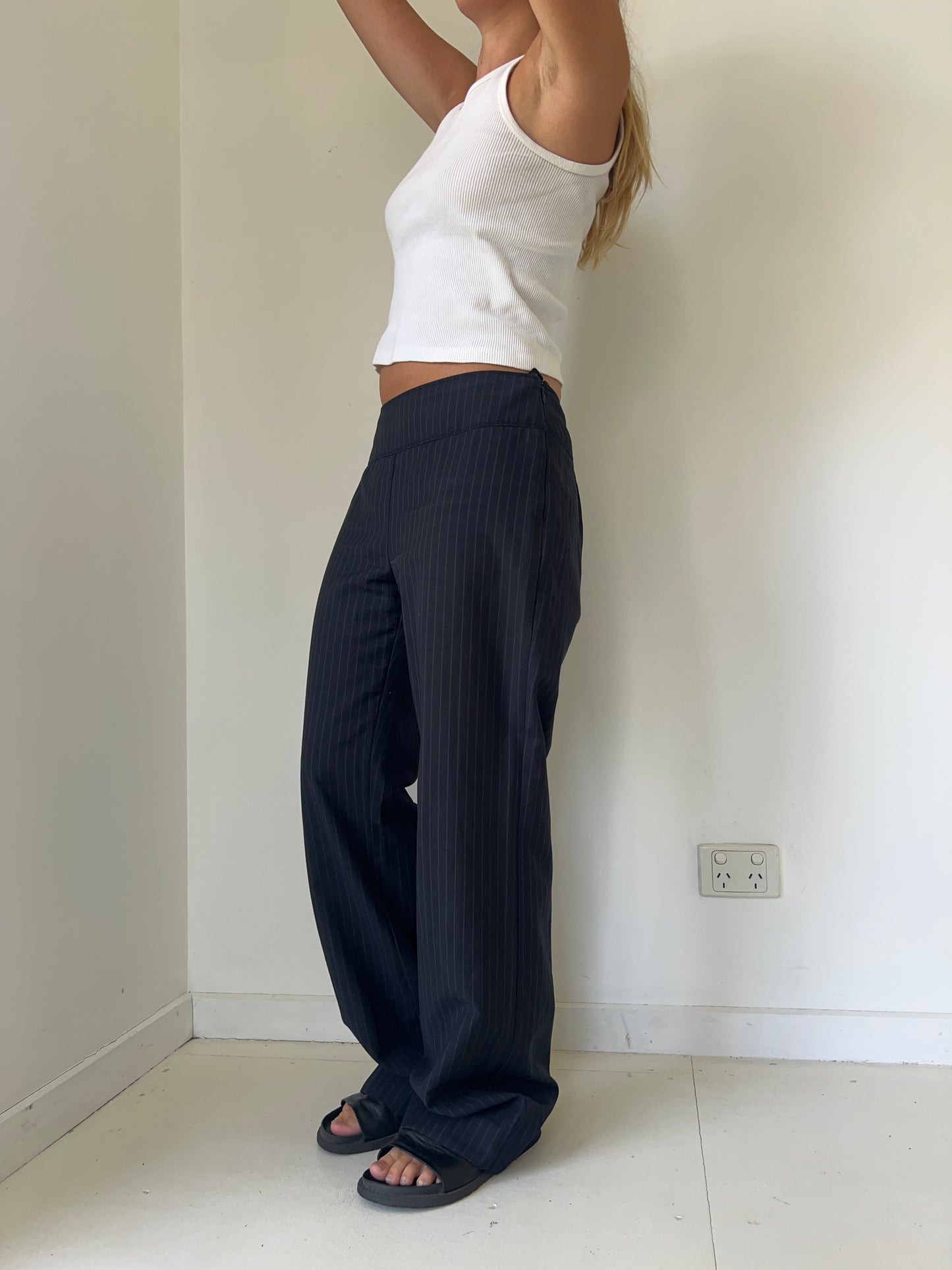 Pinstripe pants